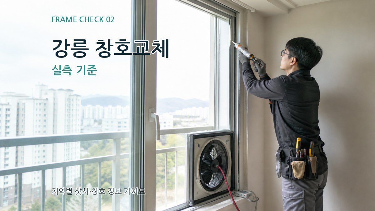 강릉 창호교체 실측 기준
