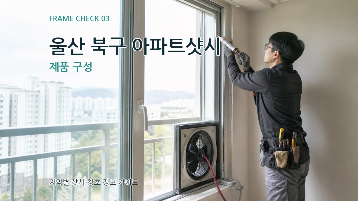 울산 북구 아파트샷시 제품 구성