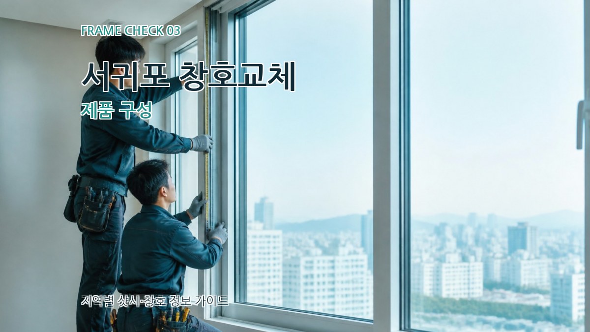 서귀포 창호교체 제품 구성