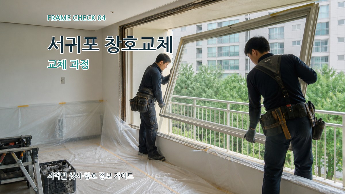 서귀포 창호교체 교체 과정