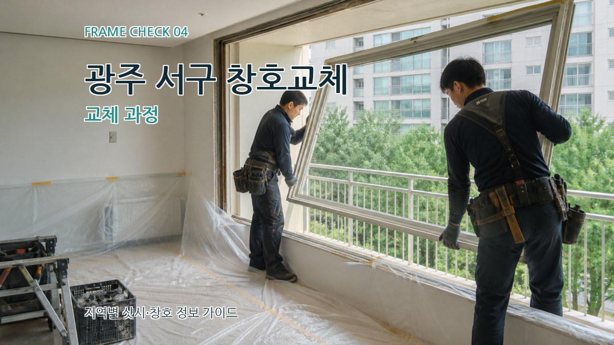 광주 서구 창호교체 교체 과정