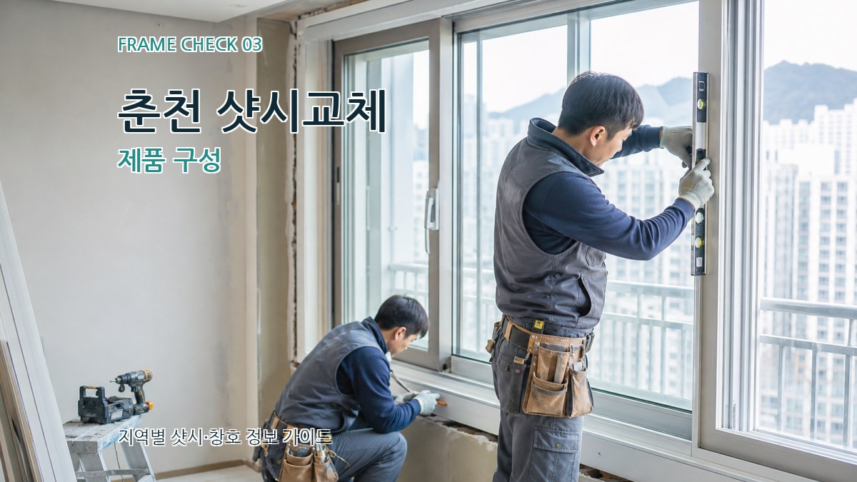 춘천 샷시교체 제품 구성