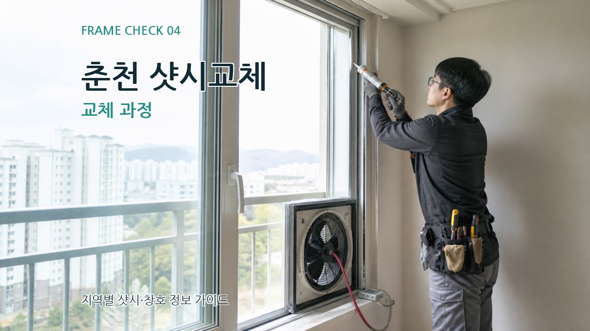 춘천 샷시교체 교체 과정
