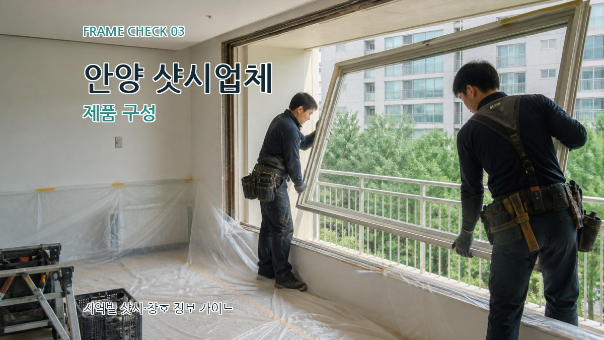 안양 샷시업체 제품 구성