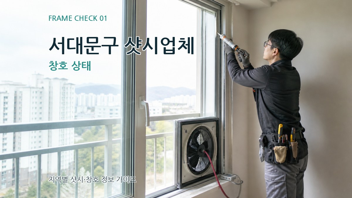 서대문구 샷시업체