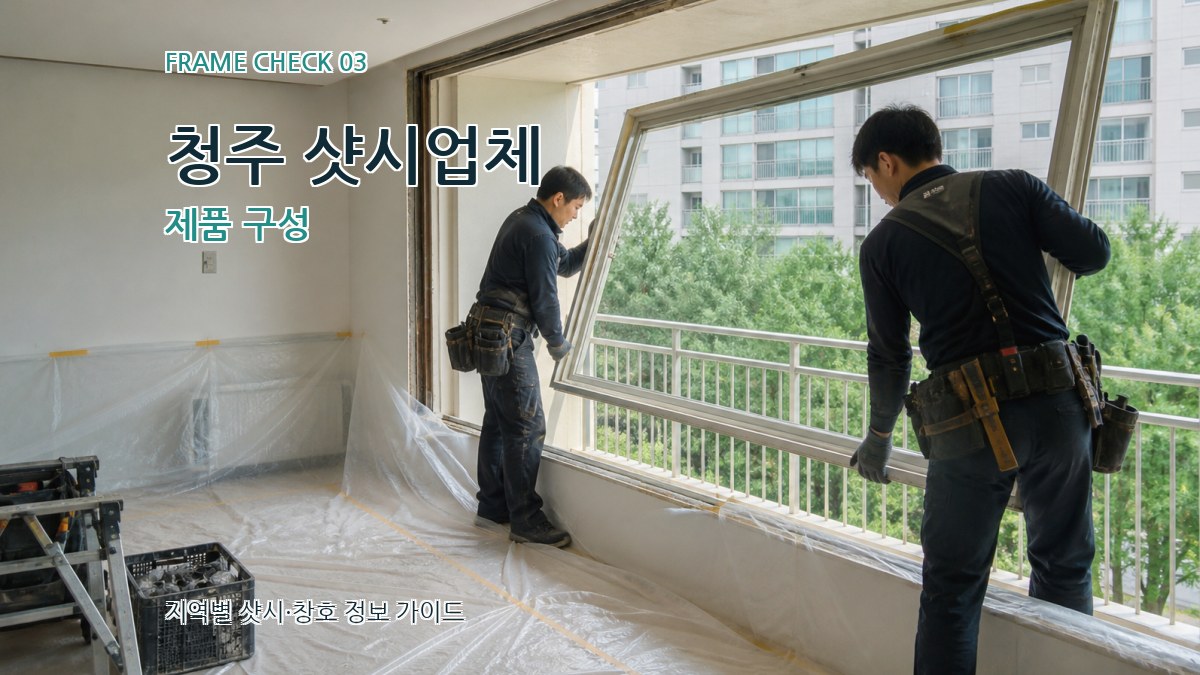 청주 샷시업체 제품 구성