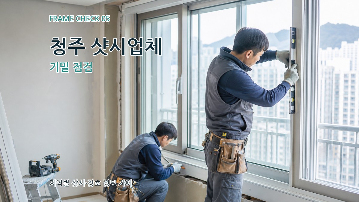 청주 샷시업체 기밀 점검