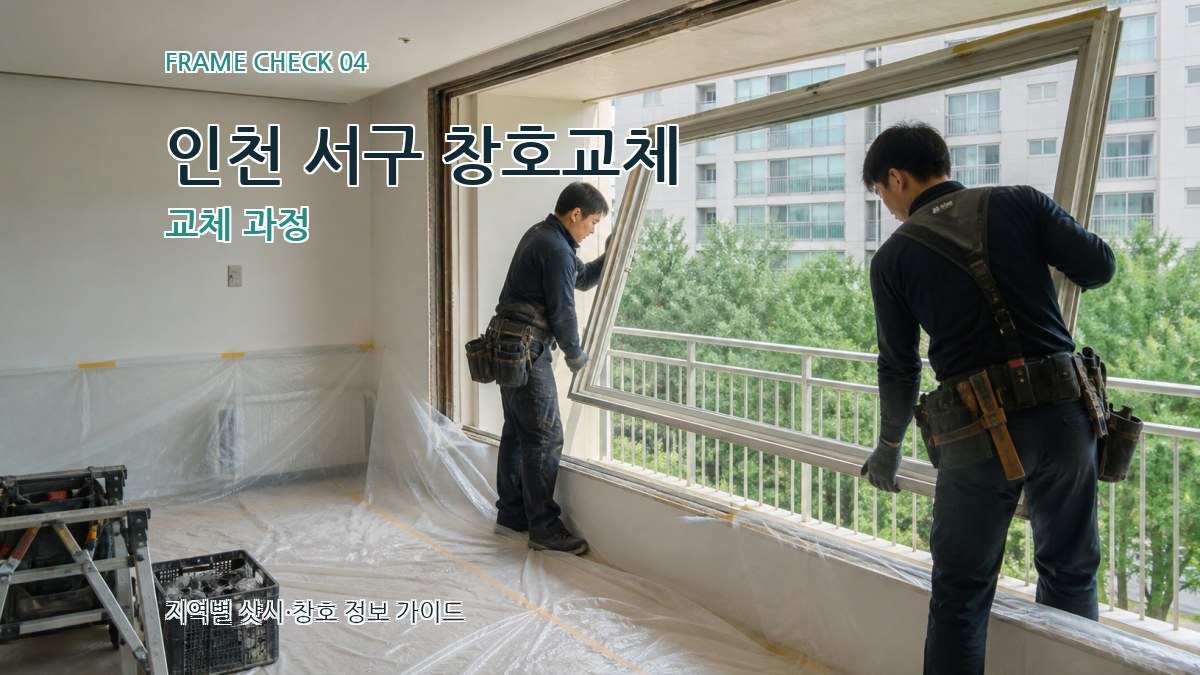 인천 서구 창호교체 교체 과정