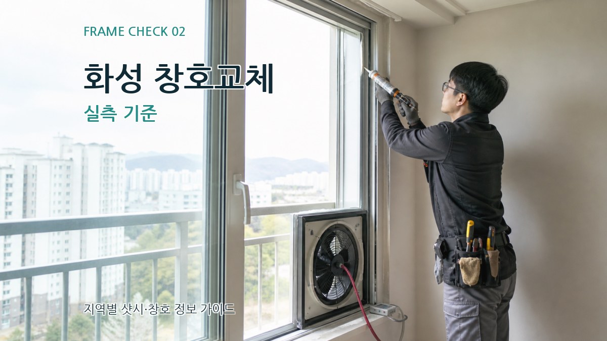 화성 창호교체 실측 기준