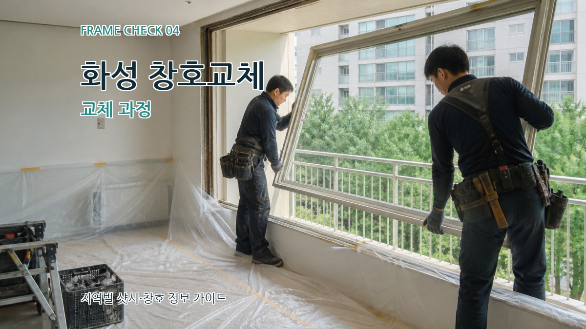 화성 창호교체 교체 과정