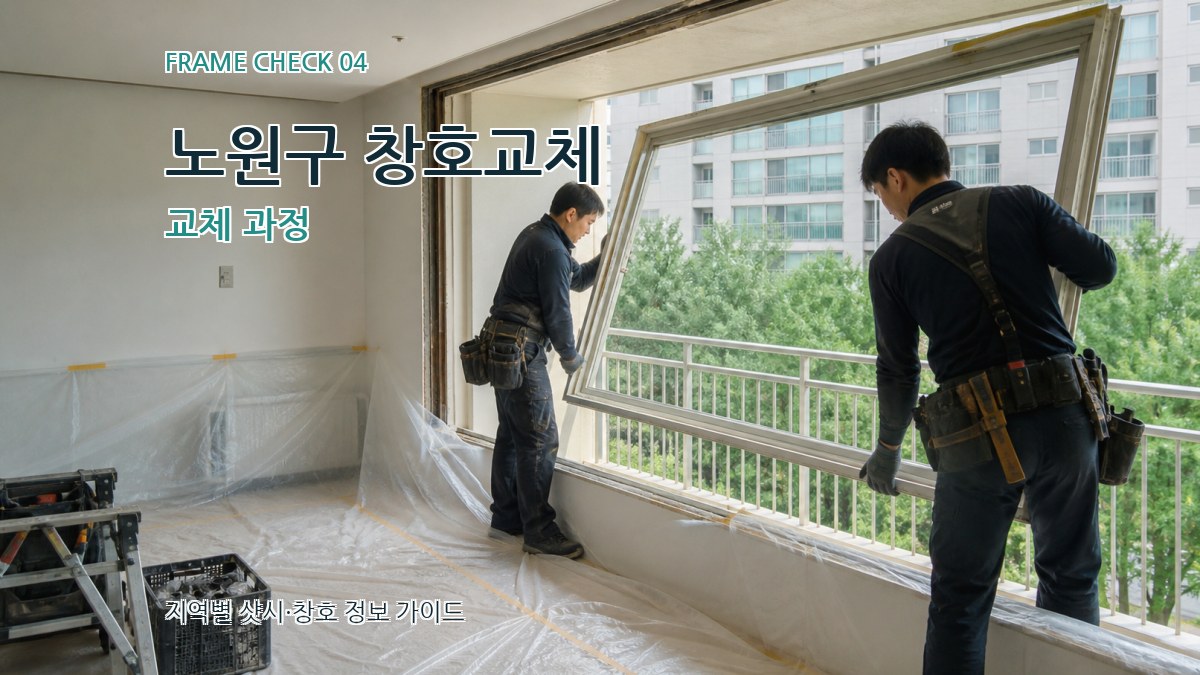 노원구 창호교체 교체 과정