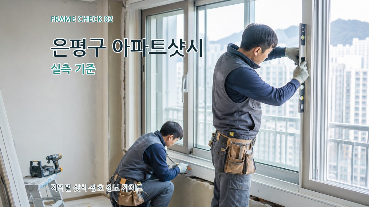 은평구 아파트샷시 실측 기준