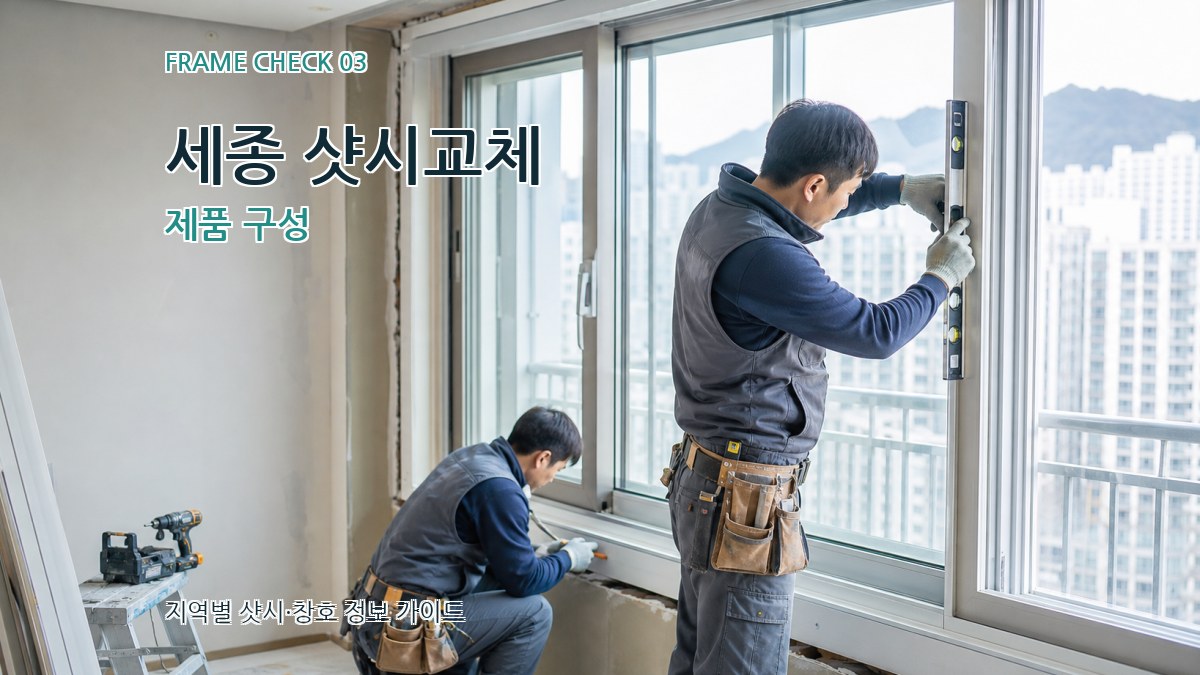 세종 샷시교체 제품 구성