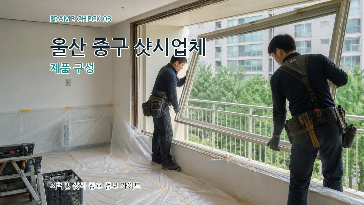울산 중구 샷시업체 제품 구성