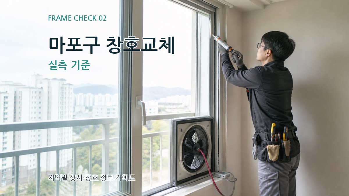 마포구 창호교체 실측 기준