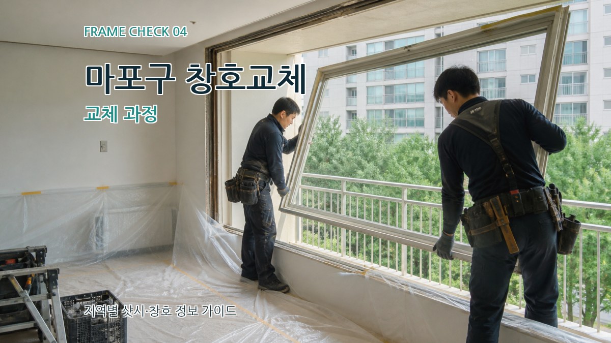 마포구 창호교체 교체 과정