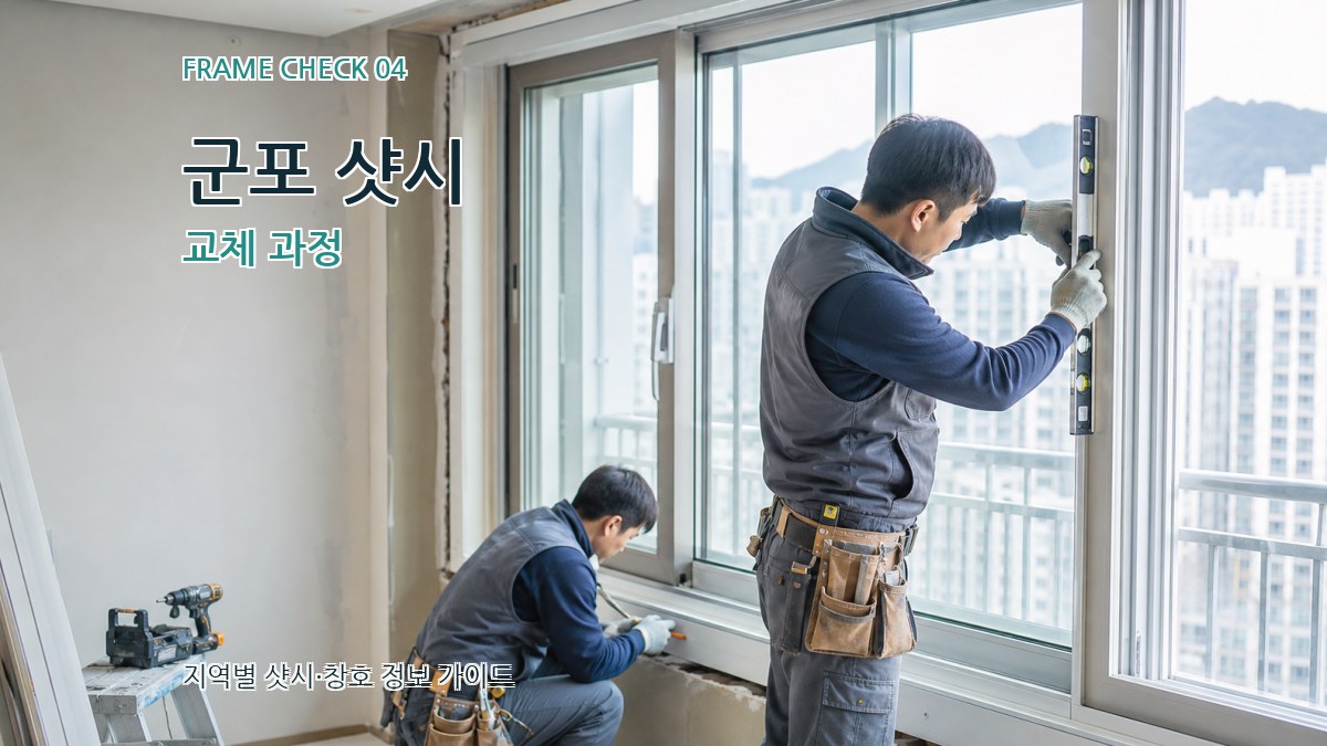 군포 샷시 교체 과정