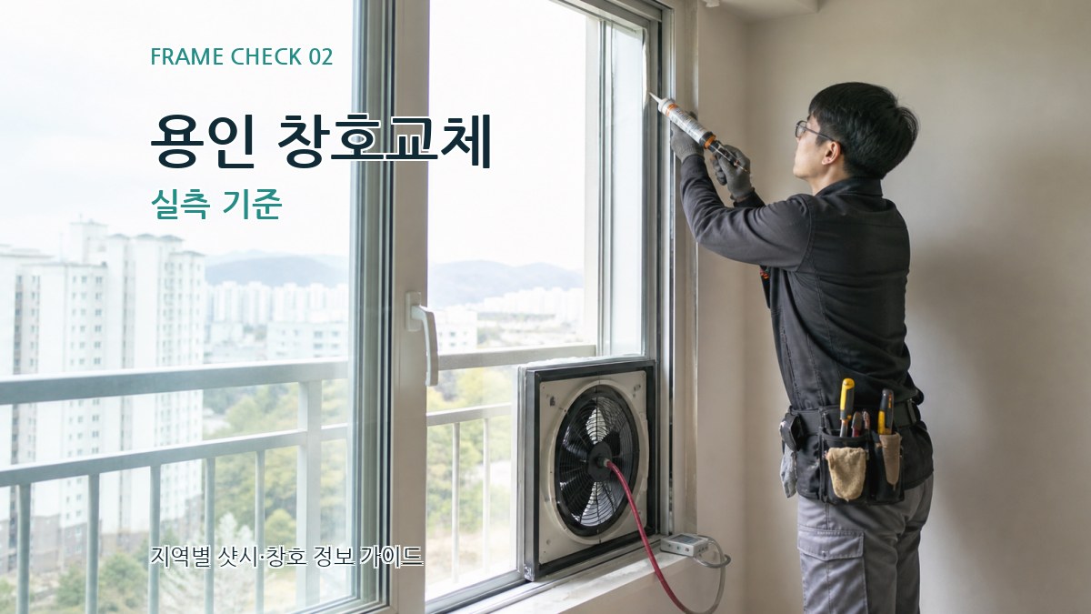 용인 창호교체 실측 기준