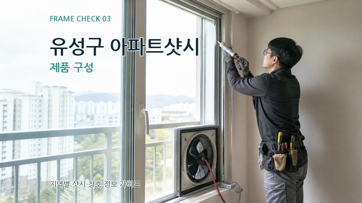 유성구 아파트샷시 제품 구성