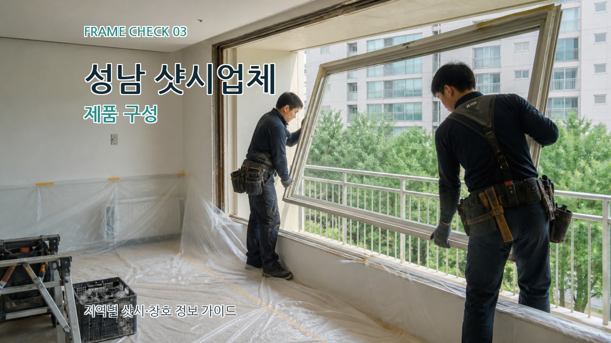 성남 샷시업체 제품 구성