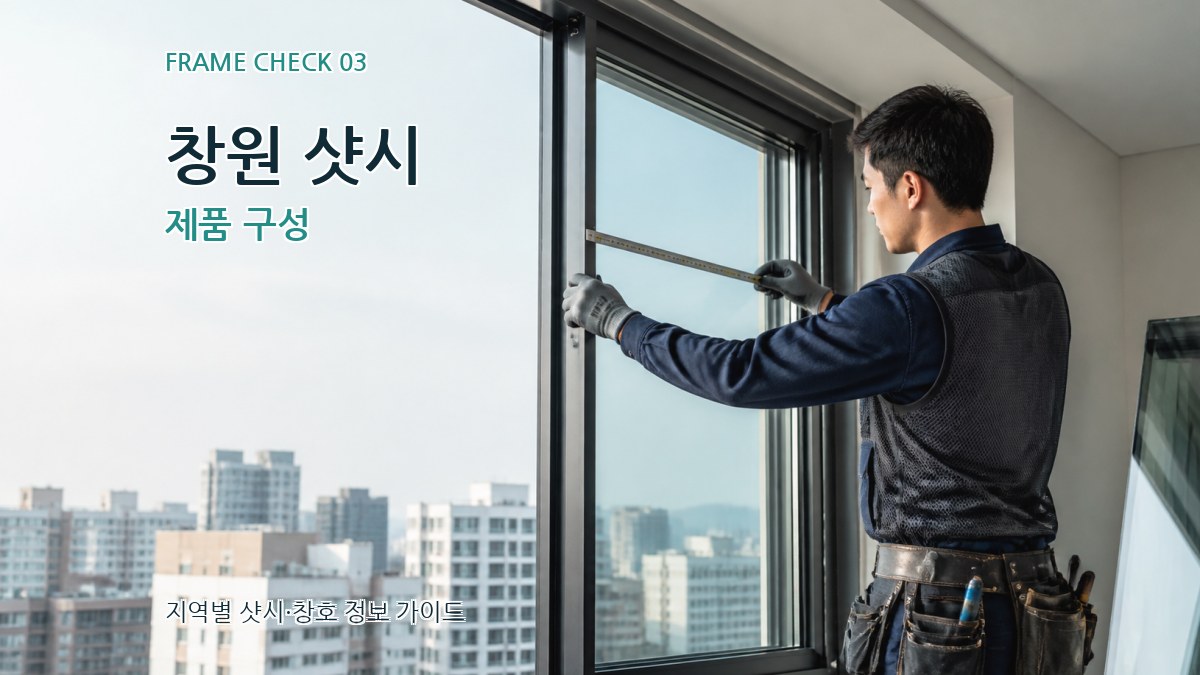 창원 샷시 제품 구성