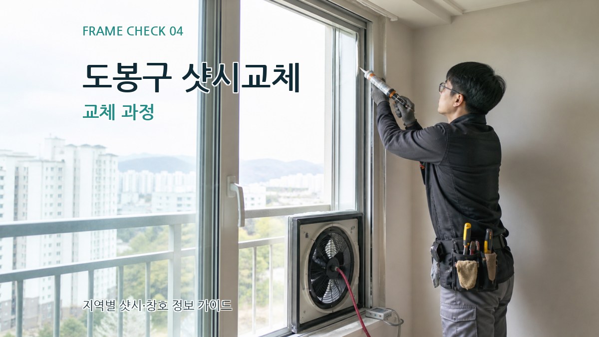 도봉구 샷시교체 교체 과정