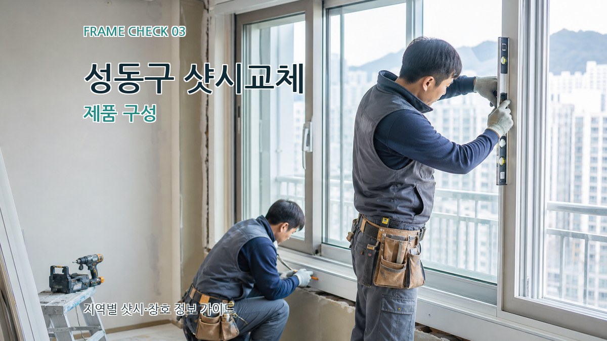 성동구 샷시교체 제품 구성