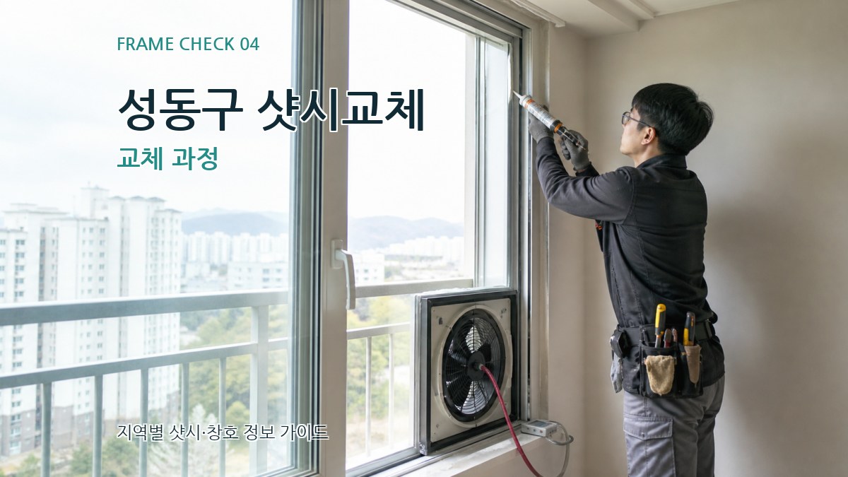 성동구 샷시교체 교체 과정