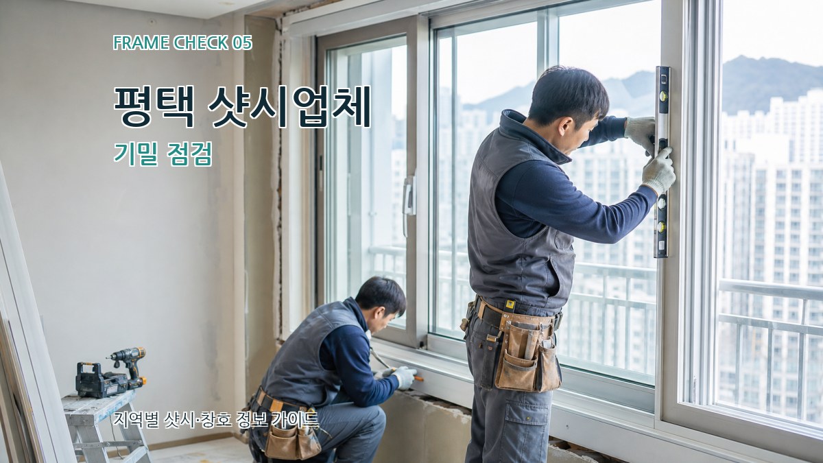 평택 샷시업체 기밀 점검