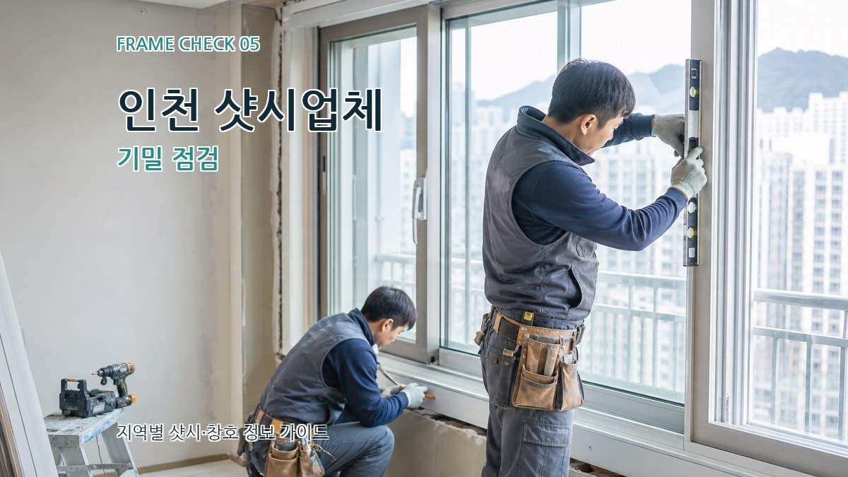 인천 샷시업체 기밀 점검