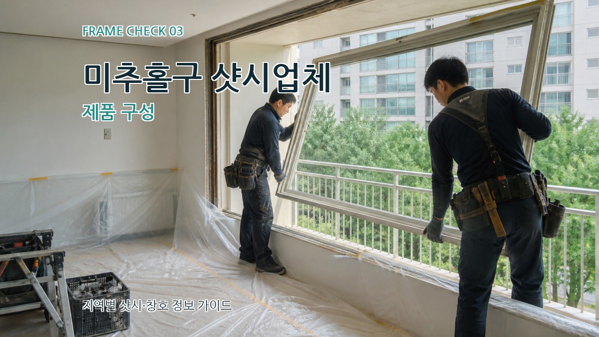 미추홀구 샷시업체 제품 구성