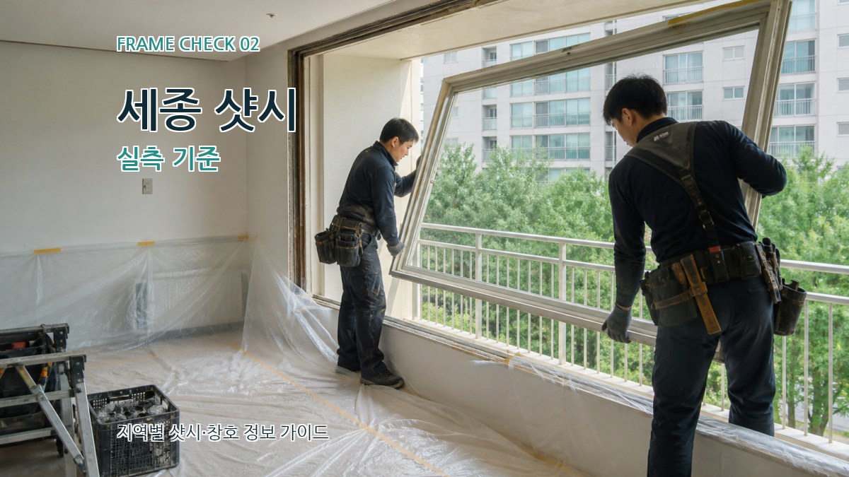 세종 샷시 실측 기준