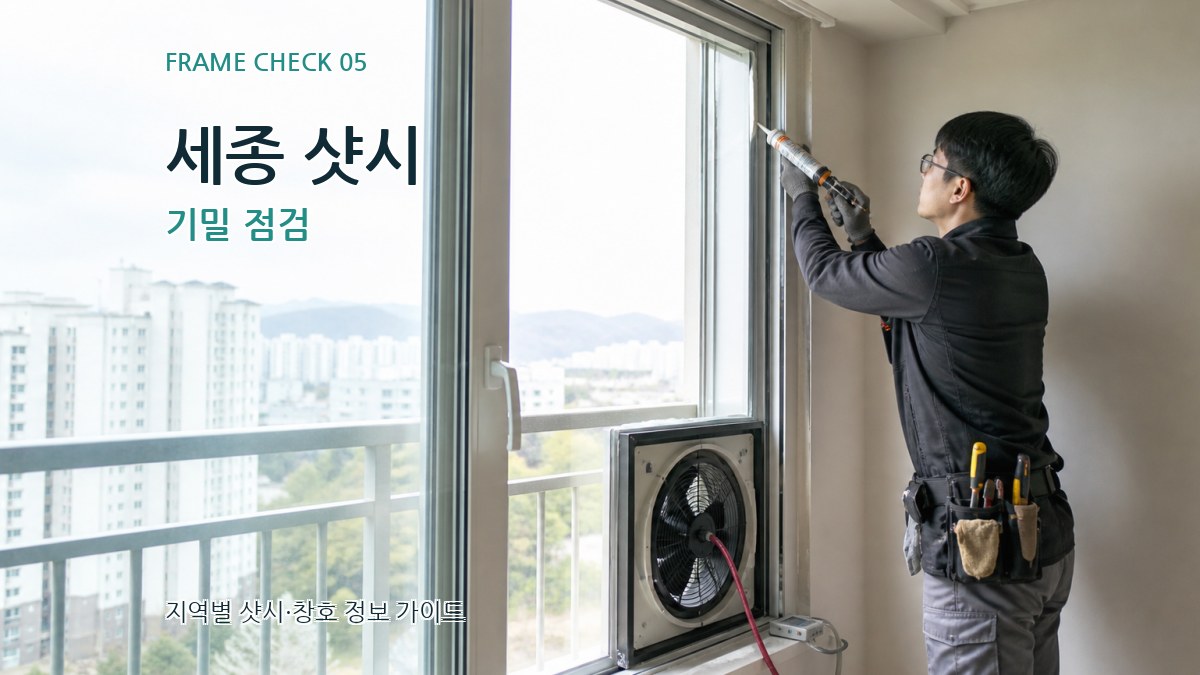 세종 샷시 기밀 점검