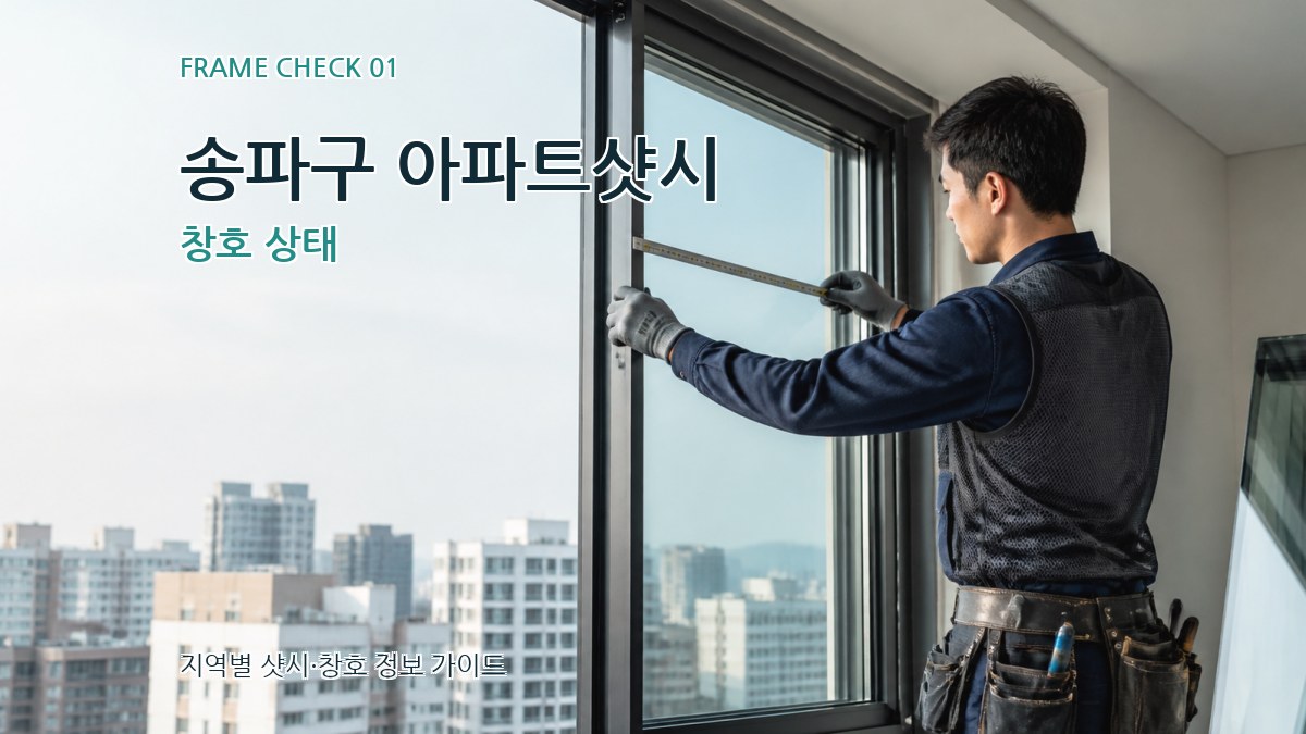 송파구 아파트샷시