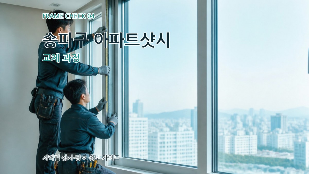 송파구 아파트샷시 교체 과정