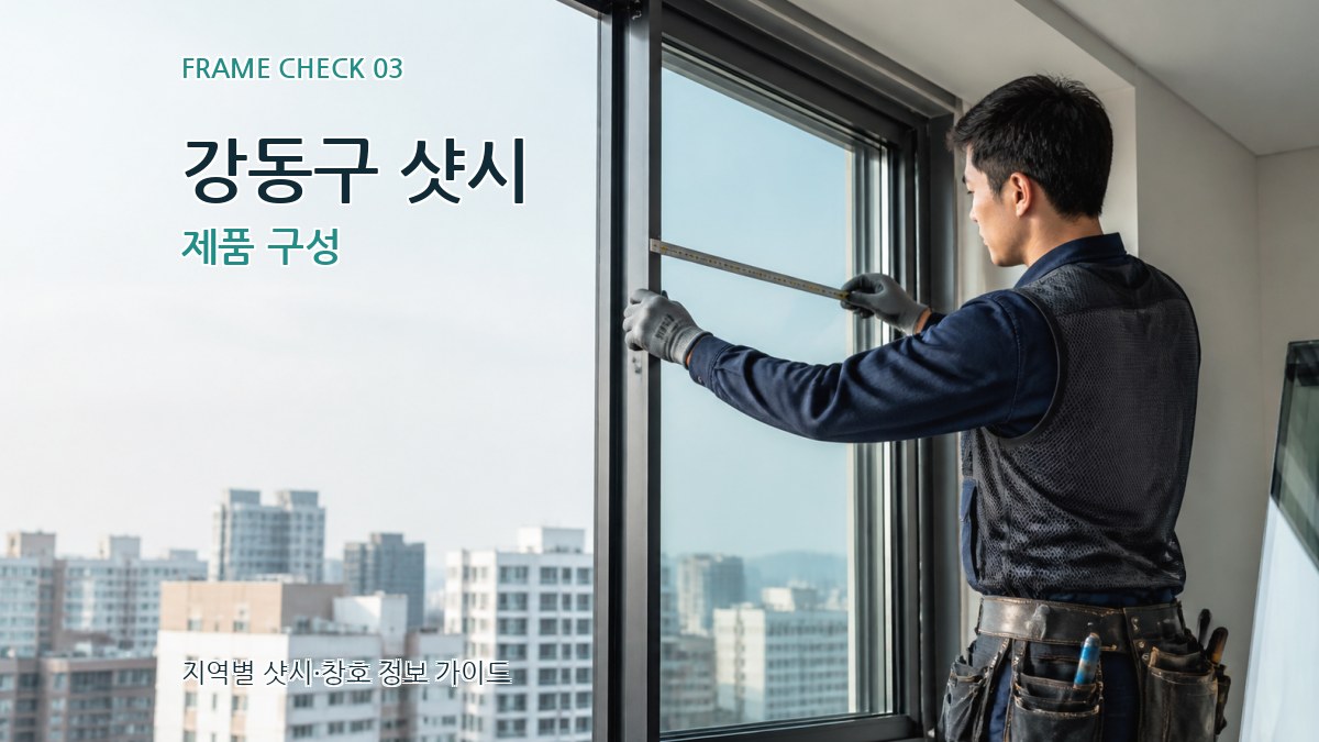강동구 샷시 제품 구성