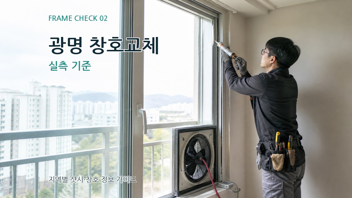 광명 창호교체 실측 기준