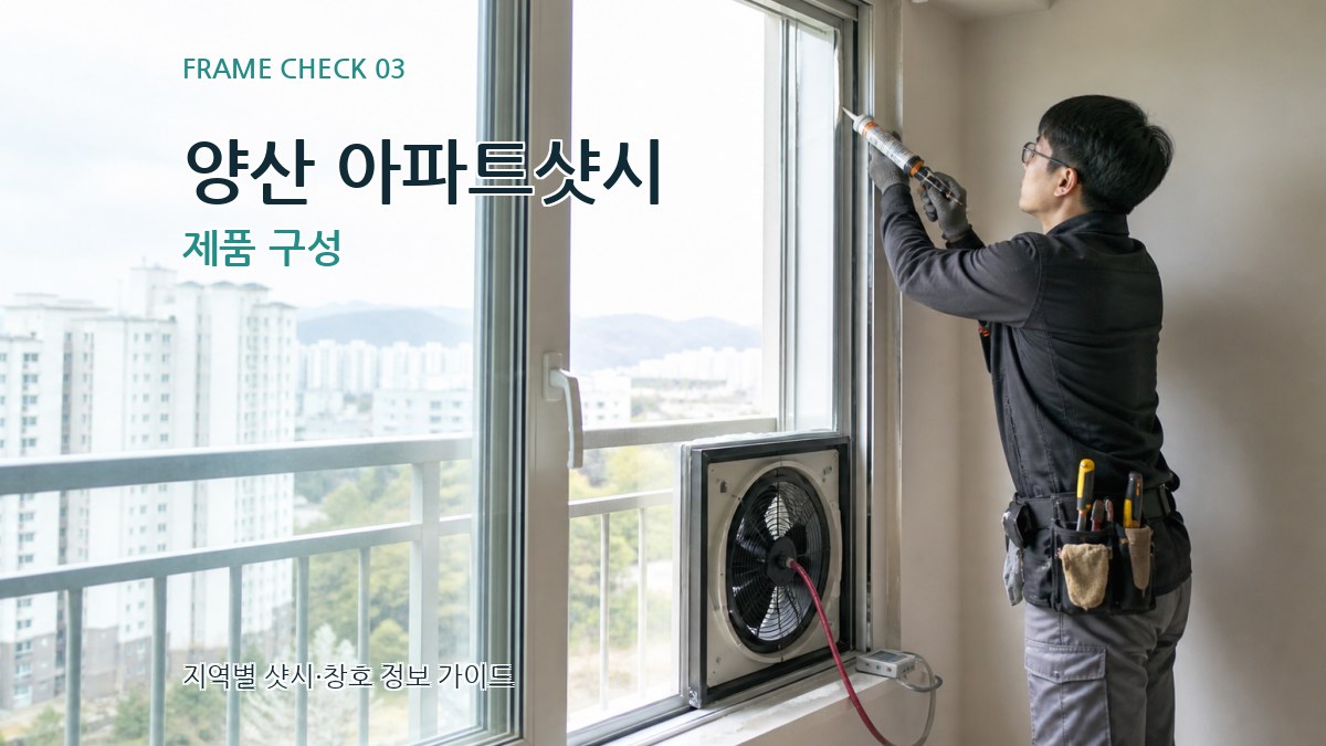 양산 아파트샷시 제품 구성