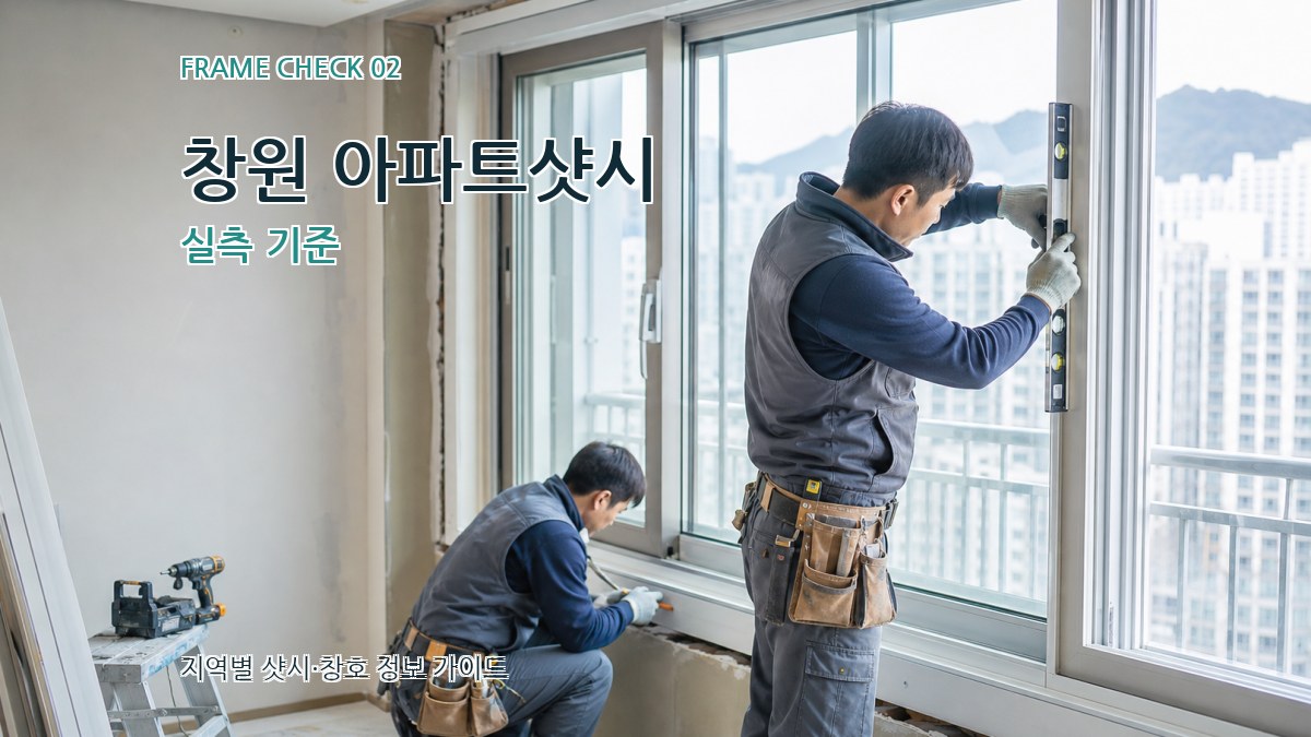 창원 아파트샷시 실측 기준