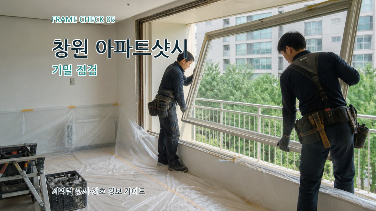 창원 아파트샷시 기밀 점검