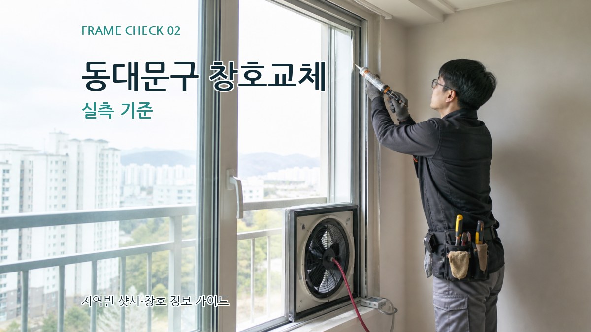 동대문구 창호교체 실측 기준
