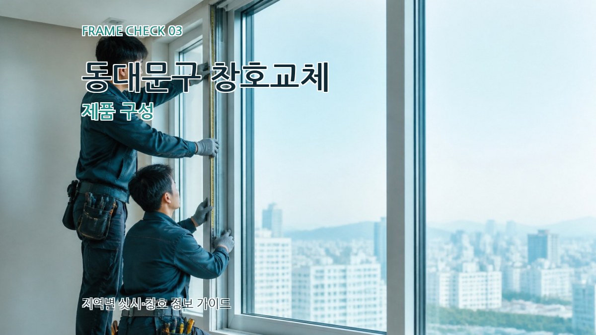 동대문구 창호교체 제품 구성