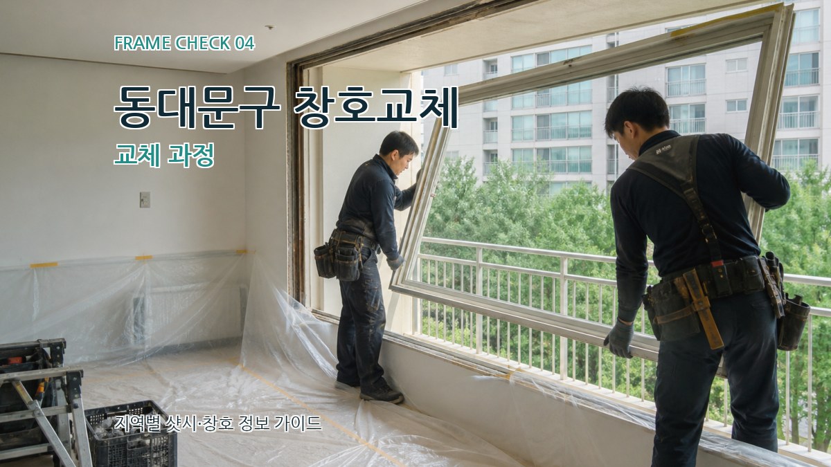 동대문구 창호교체 교체 과정