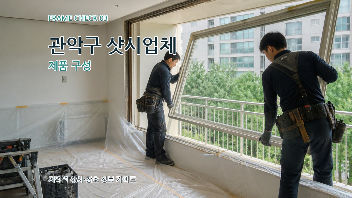 관악구 샷시업체 제품 구성