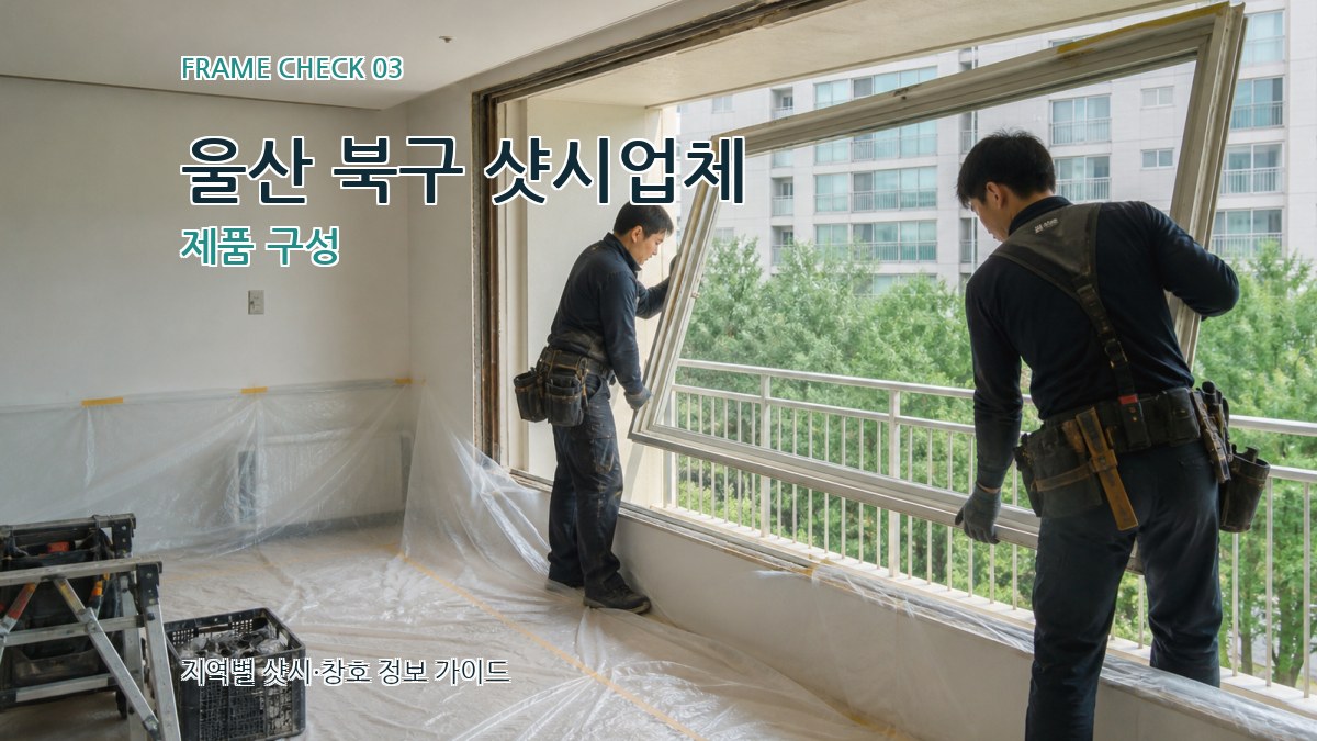 울산 북구 샷시업체 제품 구성