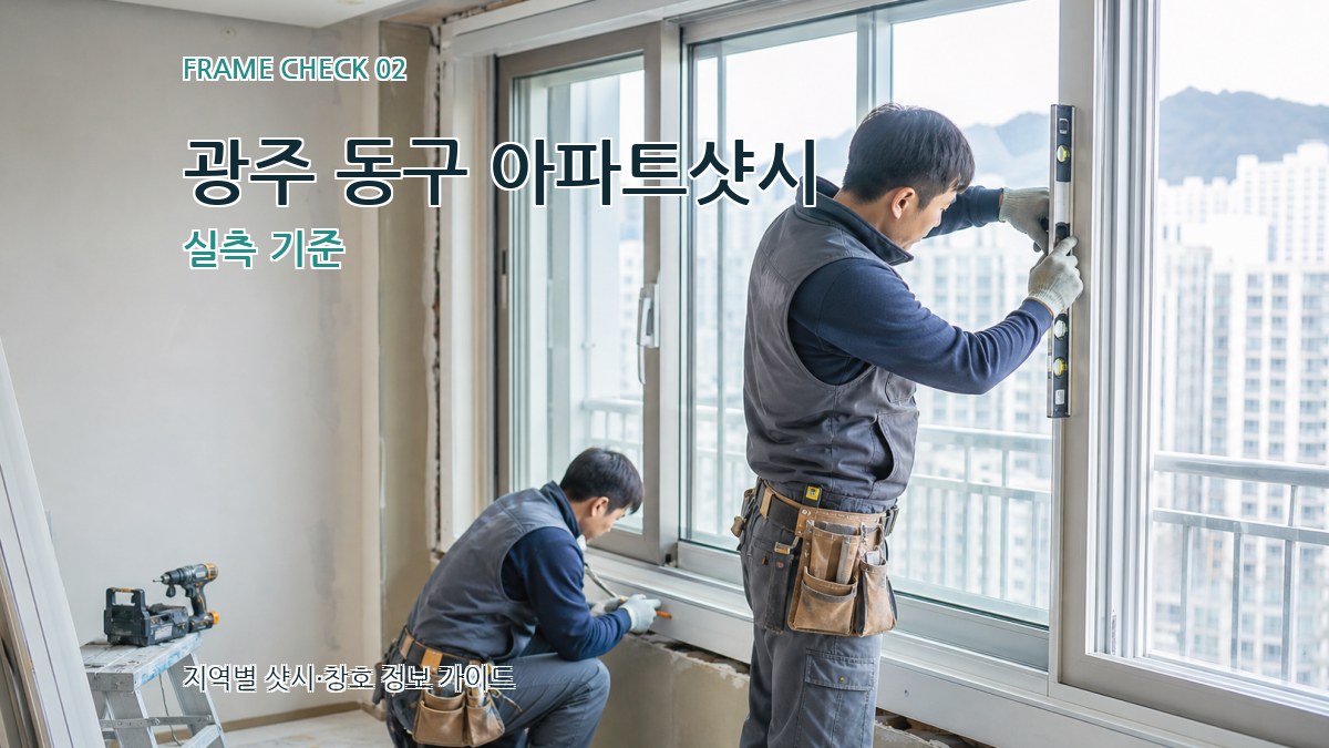 광주 동구 아파트샷시 실측 기준