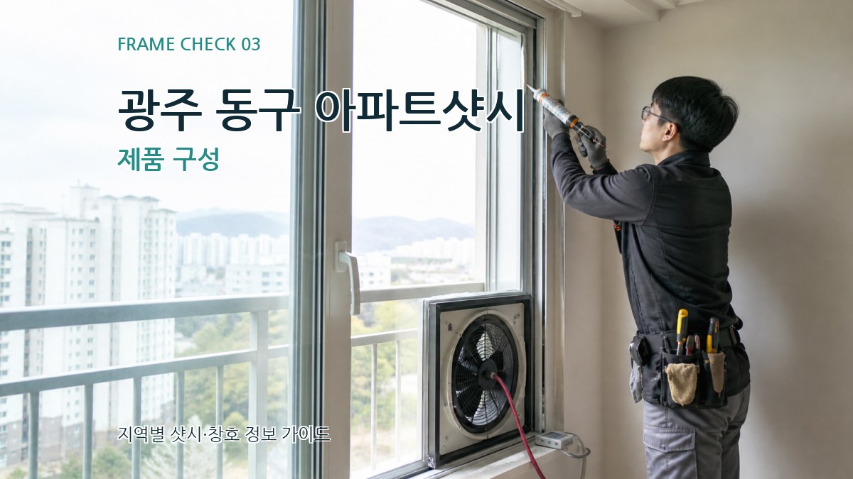 광주 동구 아파트샷시 제품 구성