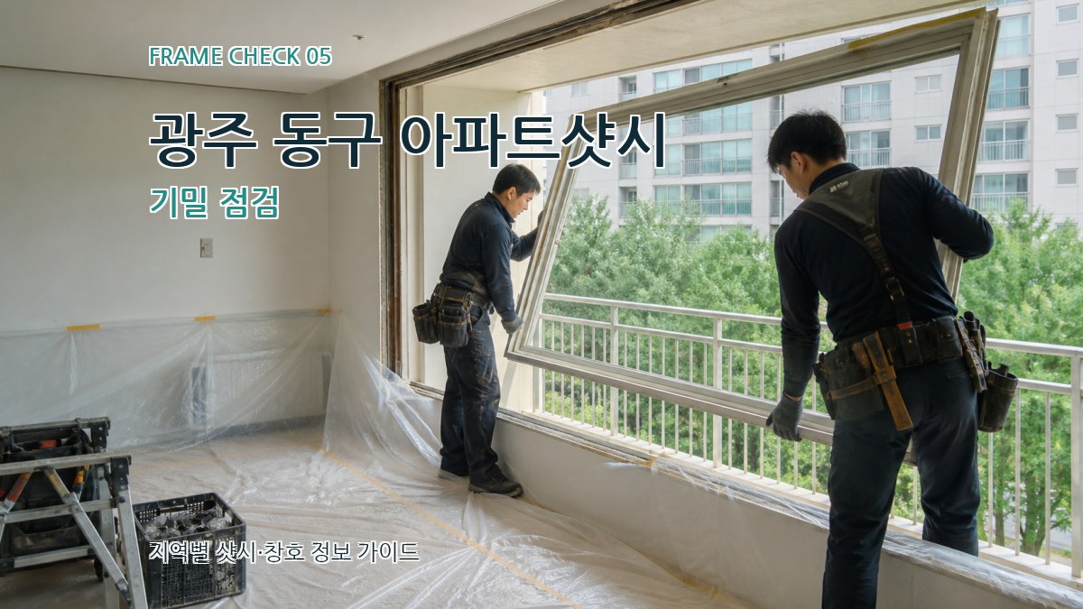 광주 동구 아파트샷시 기밀 점검
