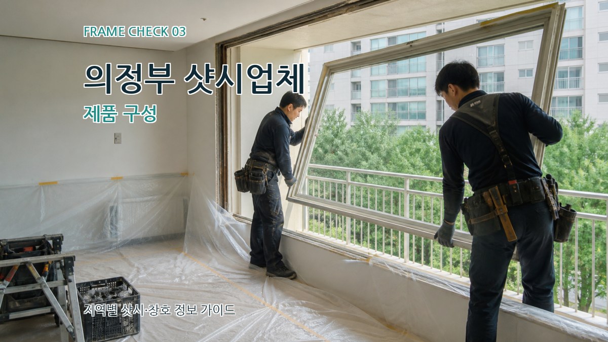 의정부 샷시업체 제품 구성