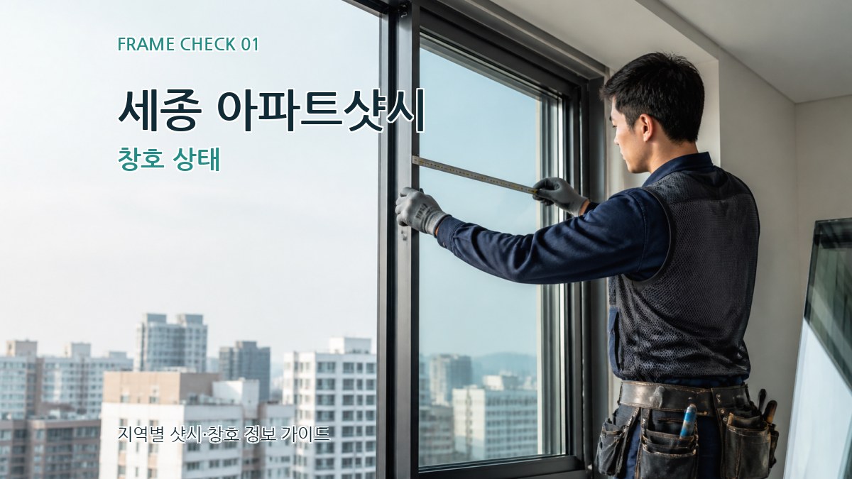 세종 아파트샷시